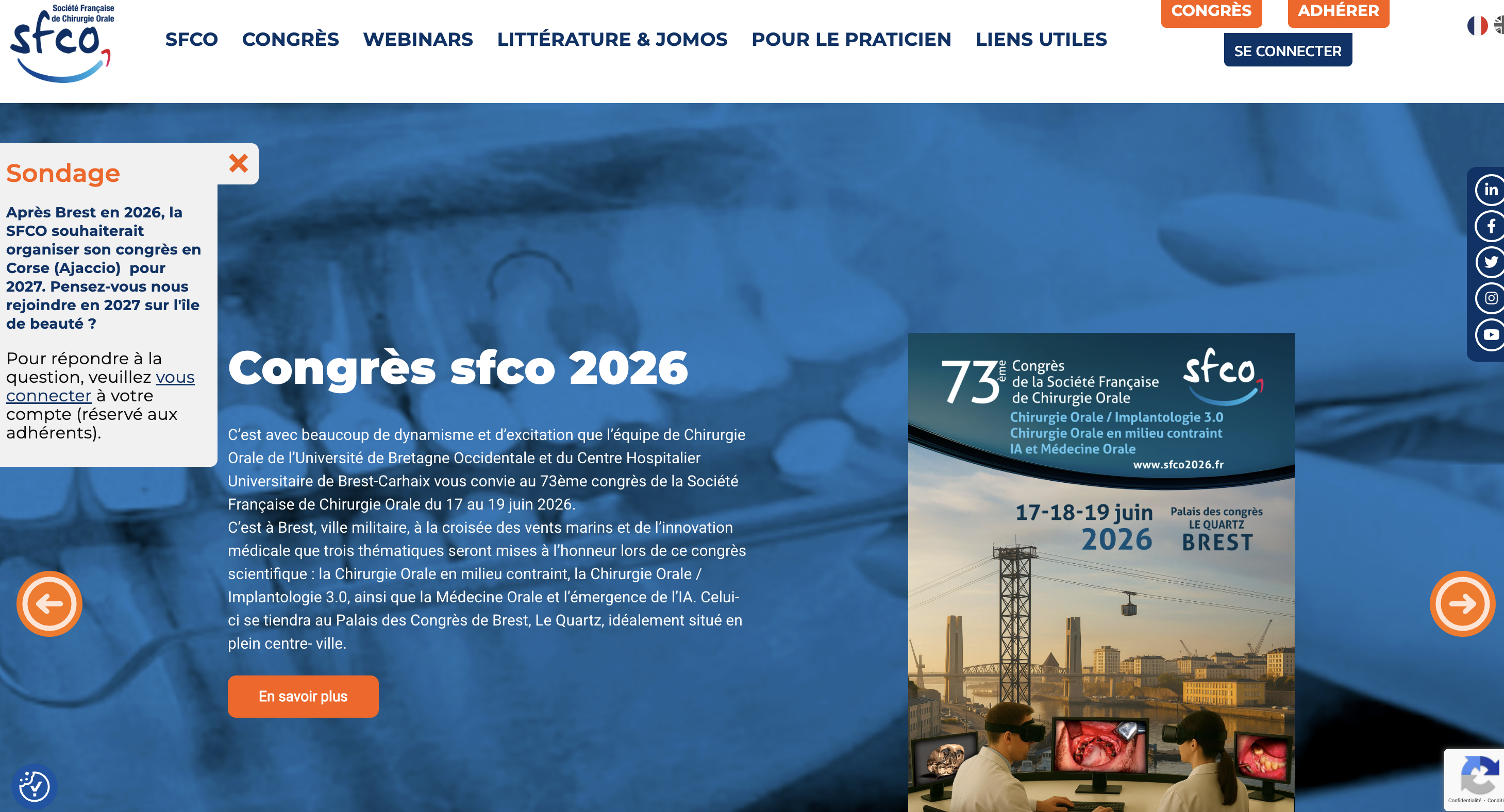 SFCO — Plateforme Scientifique & Événementielle
